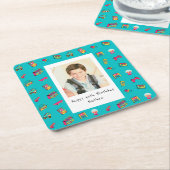 Iconic 90er - 40er Jahre - Custom Foto Rechteckiger Pappuntersetzer (angewinkelt)