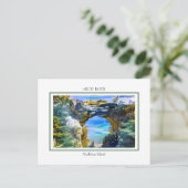 Iconic Arch Rock auf Mackinac Island, MI Postkarte (Stehend Vorderseite)