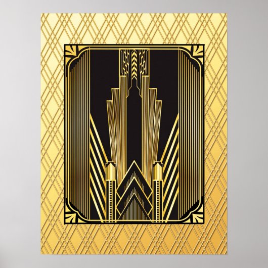 Iconic Art Deco Poster (Vorne)