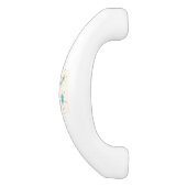 Iconic Atomic Sternexplosion Cabinet Pull Keramik Schrankknauf (Seitenansicht)