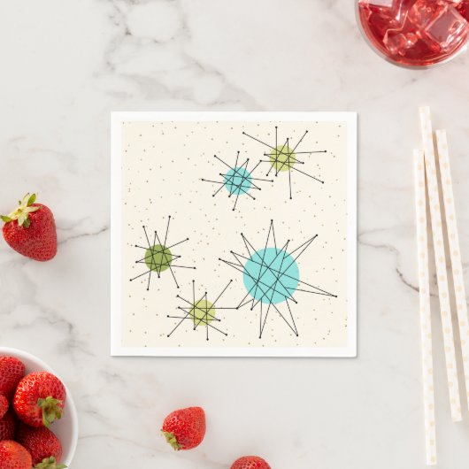 Iconic Atomic Sternexplosion Paper Napkins Serviette (Beispiel)