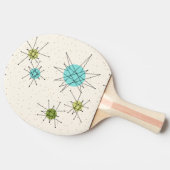 Iconic Atomic Sternexplosion Ping Pong Paddle Tischtennis Schläger (Seitenansicht)