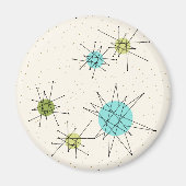 Iconic Atomic Sternexplosion Round Magnet (Vorne)