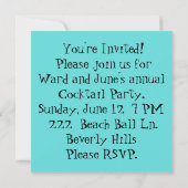 Iconic Atomic Sternexplosionen Einladung (Rückseite)