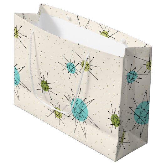 Iconic AtomSternexplosion-Geschenk-Tasche Große Geschenktüte (Vorderseite Schrägansicht)