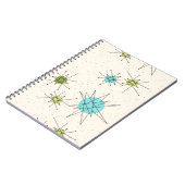 Iconic AtomSternexplosion-gewundenes Notizbuch Notizblock (Linke Seite)