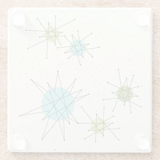 Iconic AtomSternexplosion-Glas-Untersetzer Glasuntersetzer (Rückseite)