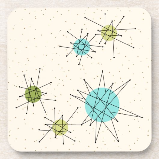 Iconic AtomSternexplosion-harte PlastikUntersetzer Untersetzer (Vorderseite)