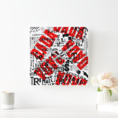 ICONIC AVANT GARDE DADA ART POSTER FROM THE 1920s Quadratische Wanduhr (Zuhause)