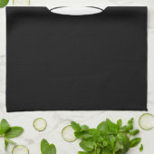 Iconic Behielt Calm Crown auf Black Geschirrtuch (Gefaltet)