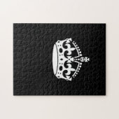 Iconic Behielt Calm Crown auf Black Puzzle (Horizontal)