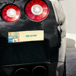 Iconic beruflich Dentist Autoaufkleber