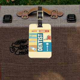 Iconic beruflich Dentist Gepäckanhänger