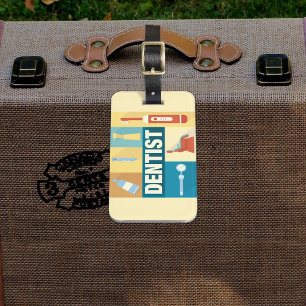 Iconic beruflich Dentist Gepäckanhänger