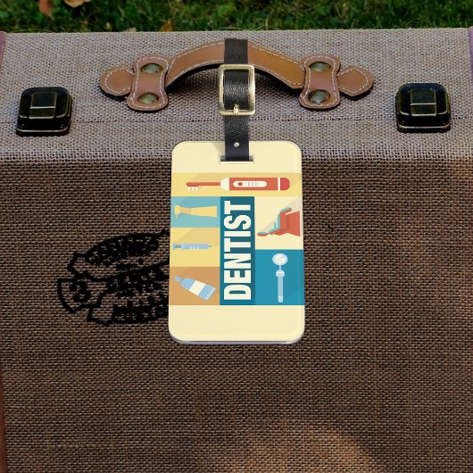 Iconic beruflich Dentist Gepäckanhänger