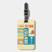 Iconic beruflich Dentist Gepäckanhänger (Vorderseite vertikal)