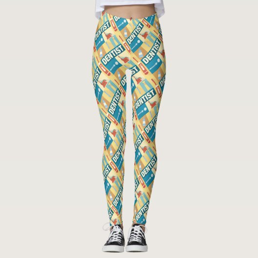Iconic beruflich Dentist Leggings (Vorderseite)