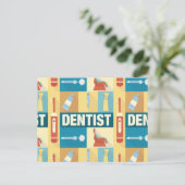 Iconic beruflich Dentist Postkarte (Stehend Vorderseite)