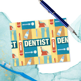 Iconic beruflich Dentist Postkarte