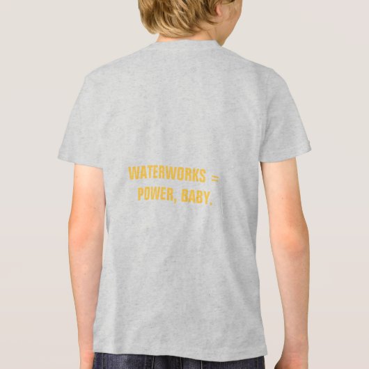 Iconic beruflich Electrical Tri-Blend Shirt (Rückseite)