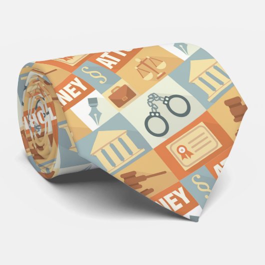 Iconic, beruflicher Anwalt Krawatte (Gerollt)