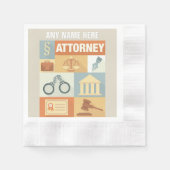 Iconic, beruflicher Anwalt Serviette (Vorderseite)