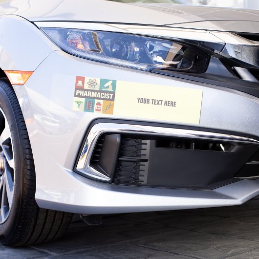 Iconic, beruflicher Apotheker Autoaufkleber