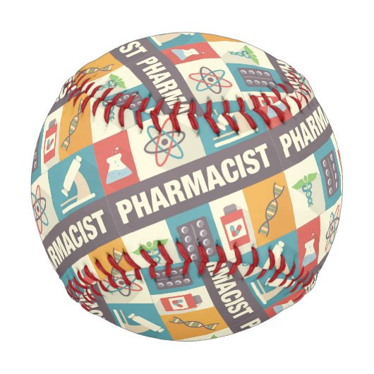 Iconic, beruflicher Apotheker Baseball (Rückseite)