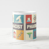 Iconic, beruflicher Apotheker Jumbo-Tasse (Vorderseite)