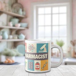 Iconic, beruflicher Apotheker Jumbo-Tasse
