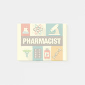 Iconic, beruflicher Apotheker Post-it Klebezettel (Vorderseite)
