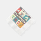 Iconic, beruflicher Apotheker Serviette (Ecke)