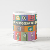 Iconic-beruflicher Fotograf Jumbo-Tasse (Vorderseite)