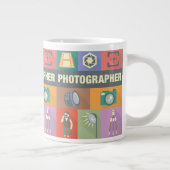 Iconic-beruflicher Fotograf Jumbo-Tasse (Rechts)