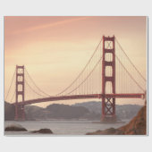 Iconic Bridge Golden Gate San Francisco California Geschenkpapier (Flach)