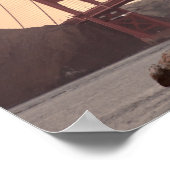Iconic Bridge Golden Gate San Francisco Poster (Ecke)