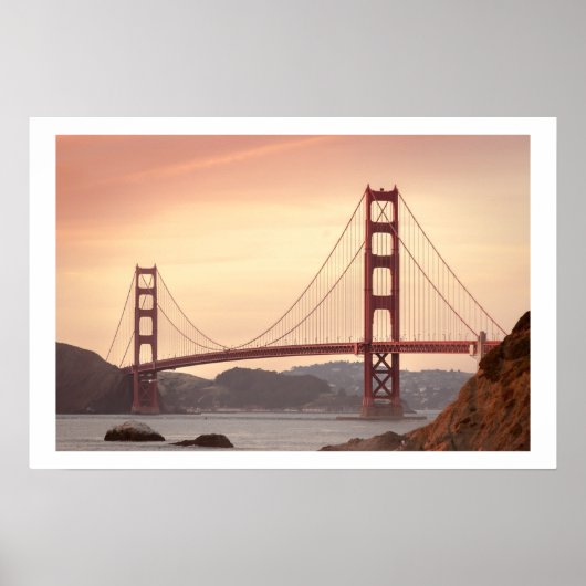Iconic Bridge Golden Gate San Francisco Poster (Vorne)