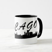 Iconic Chicago City Skyline Tasse (VorderseiteRechts)