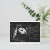 Iconic Chicago Sehenswürdigkeit Clock Postkarte (Stehend Vorderseite)