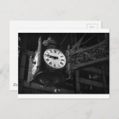 Iconic Chicago Sehenswürdigkeit Clock Postkarte (Vorne/Hinten)