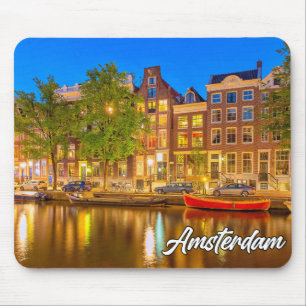 Iconic City Amsterdam, Niederlande Mousepad