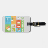 Iconic Design beruflicher Statistiker Gepäckanhänger (Vorderseite horizontal)