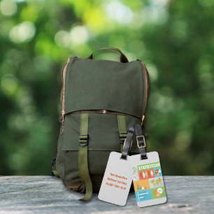 Iconic Design beruflicher Statistiker Gepäckanhänger