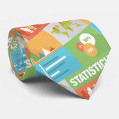 Iconic Design beruflicher Statistiker Krawatte (Gerollt)