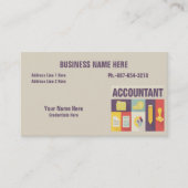 Iconic-Design des beruflichen Buchhalters Visitenkarte (Vorderseite)