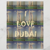 Iconic Dubai: "I Liebe Dubai" Vector Graphic Desig Briefbogen (Vorderseite)