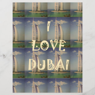 Iconic Dubai: "I Liebe Dubai" Vector Graphic Desig Briefbogen