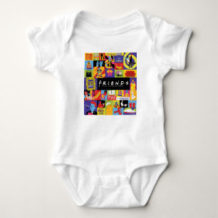 Iconic FRIENDS™-Muster Baby Strampler