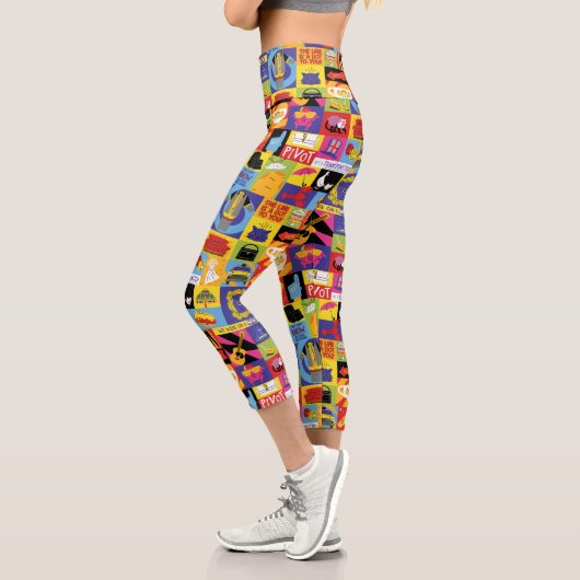 Iconic FRIENDS™-Muster Capri Leggings (Links)