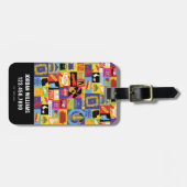 Iconic FRIENDS™-Muster Gepäckanhänger (Vorderseite horizontal)